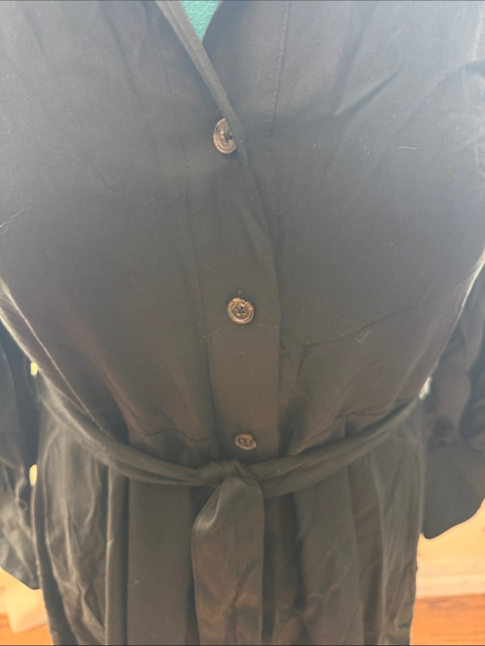 NWOT Black wrap dress